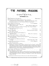 The National Magazine, Vol. XV, No. 1, November 1891, Various