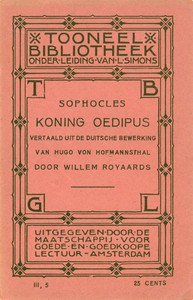 Cover image for Koning Oedipus, van Sophocles tragedie