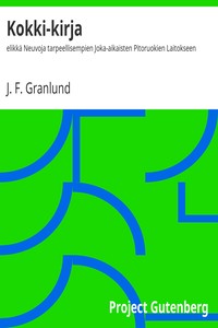 Kokki-kirja, J. F. Granlund