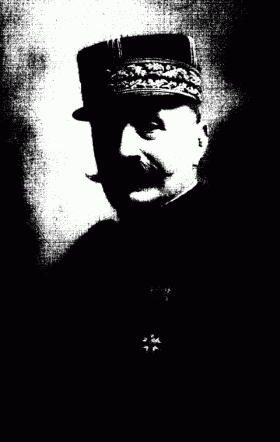 GENERAL FOCH—The Brilliant Strategist Who Commands the French Armies of the North— (Photo from P.S. Rogers.)
