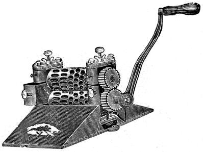 Fig. 12-1/2. Candy Machine and Rollers for Boiled Sugar.