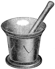 Fig. 87. IRON BELL SHAPED MORTAR.