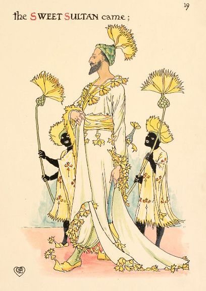 Sultan and two attendants