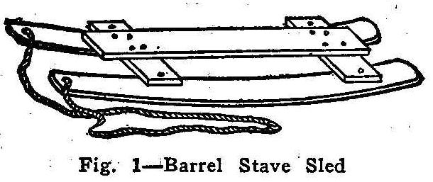 Barrel Stave Sled