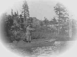 Fishing in Grass Lake, Near Glen Alpine Springs