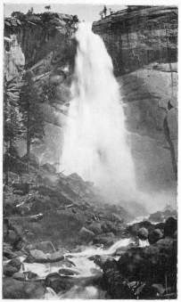 Nevada Falls (Height 617 Feet). Yosemite Valley.