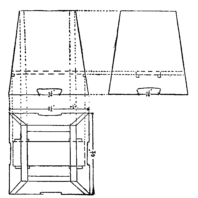 Helena used a scale of ½ inch in the construction of this jardinière So the plan is very easy to work from