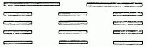 Fig. 38. Cavalry division of five regiments.  Cavalry deployed should be in checkered order rather than in full lines.