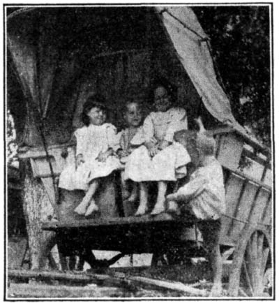 There seated in a row were his cousins!