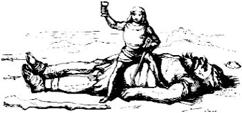 [Illustration:                  Jack slaketh his Thirst at the end of his Labours]