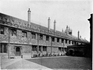 PLATE XXIX  LIBRARY OF CORPUS CHRISTI COLLEGE, OXFORD: EXTERIOR FROM MASTER’S GARDEN