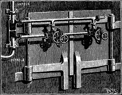 FIG. 2—THE BURNER APPLIED TO THE FURNACE OF A BOILER.