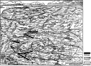 Map. 2.—The retreat continued. From Compiègne, Sept. 1, to the new position south of Meaux, Sept. 3 and 4.