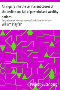 An inquiry into the permanent causes of the decline and fall of powerful and wealthy nations :  Designed to shew how the prosperity of the British empire may be prolonged