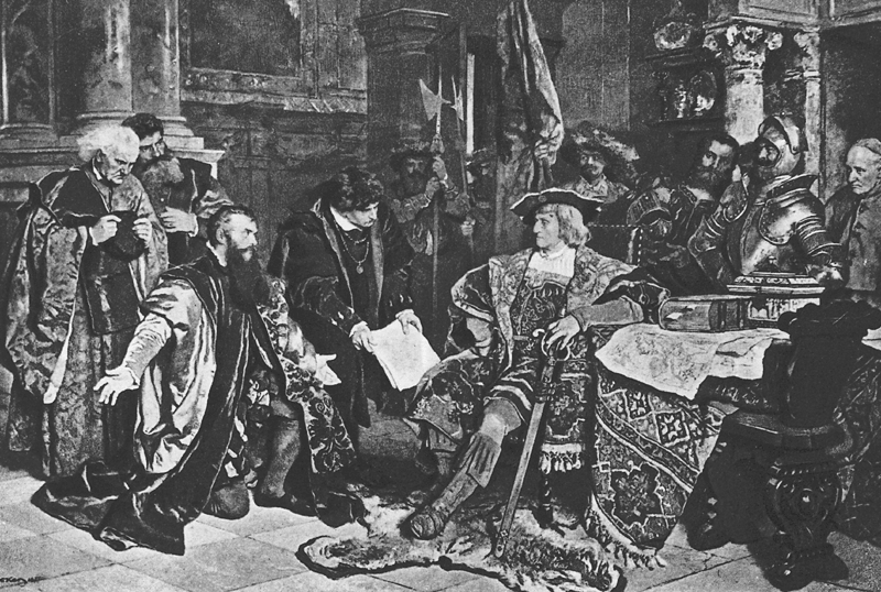 MAXIMILLIAN RECEIVING VENETIAN DELEGATION.