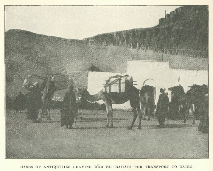 330.jpg Cases of Antiquities Leaving Dêr el-Bahari For Transport to Cairo. 