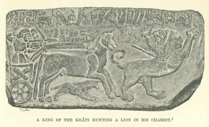 056.jpg a King of the KhÂti Hunting A Lion in His Chariot 