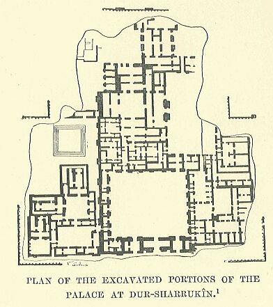 404.jpg Plan of the Excavated Portions Of The Palace At Dur-sharrukÎn 