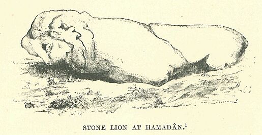 087.jpg Stone Lion at HamadÂn 