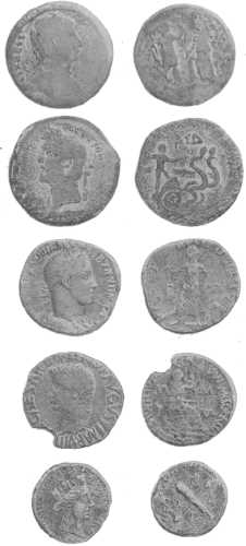 [Illustration: In Jupiter-Ammons-Oase gefundene Münzen.]