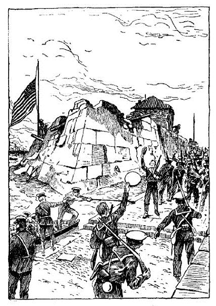 Landing the Marines at Cavité.