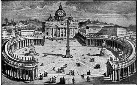 ST. PETER'S AND THE VATICAN  The magnificent headquarters of the papal system.