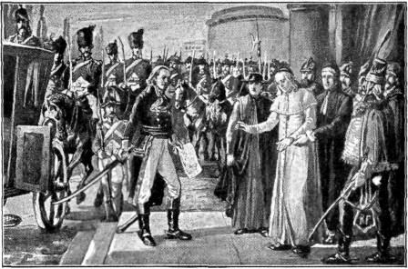 TAKING THE POPE PRISONER  This was accomplished by Berthier, the French general, in 1798.