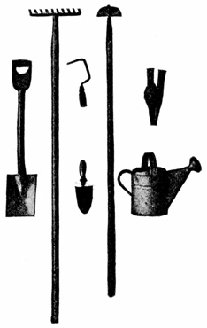 Gardening implements.