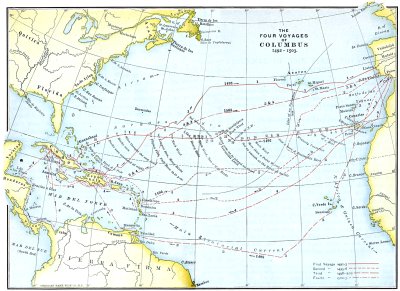 The Four Voyages of Columbus 1492-1503.