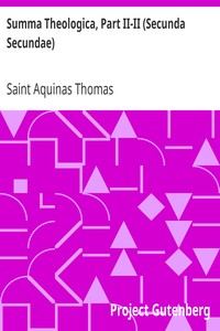 Summa Theologica, Part II-II (Secunda Secundae)
书籍封面