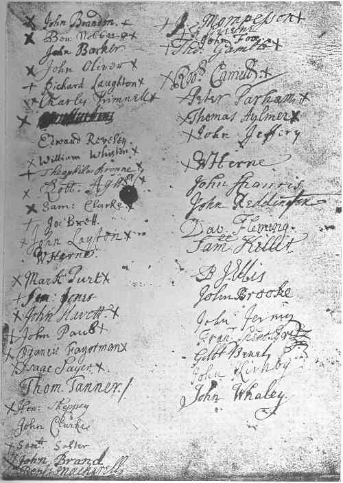 Autographs of early members of the City Library 1