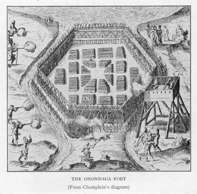 THE ONONDAGA FORT  (From Champlain's diagram)