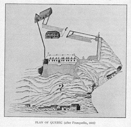 PLAN OF QUEBEC (after Franquelin, 1683)