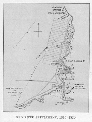 RED RIVER SETTLEMENT, 1816-1820