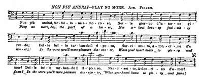 sheet music