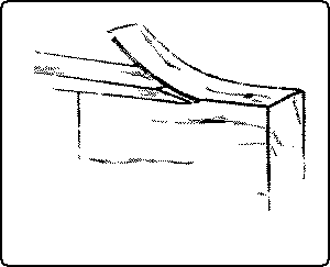 Fig. 61. Edge and Wedge Action With the Grain.