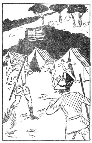 "COME ON, FELLOWS; US TO THE ATTACK!" CALLED BOBOLINK. Banner Boy Scouts on a Tour, Page 217