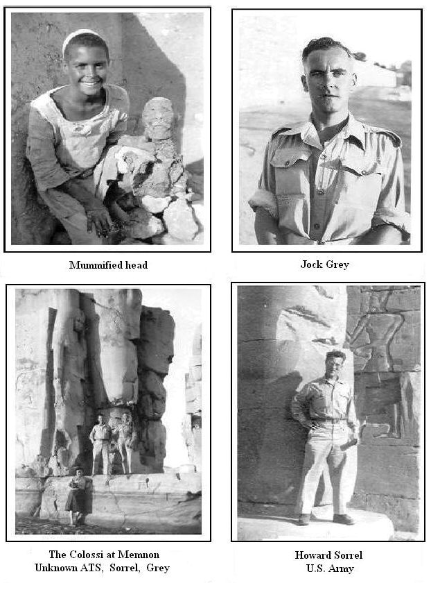 THE VISIT TO LUXOR, KARNAK AND THEBES.  NOVEMBER 1945