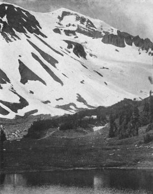 Looking up from "Snipe Lake".