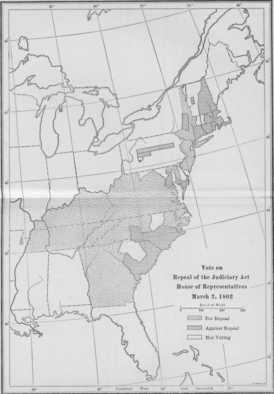 Vote on Repeal of the Judiciary Act House of Representatives March 2, 1802