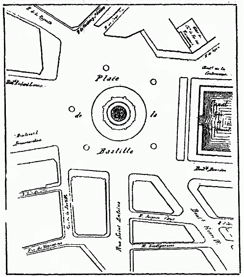 Place de la Bastille en 1889