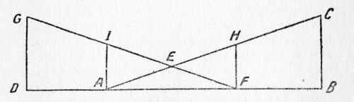 line drawing of a 5-sided figure with more lines drawn inside