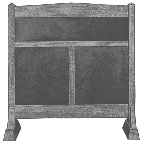 Plain-Oak Frame with Burlap Panels