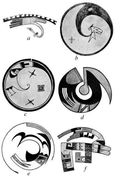 PL. CL— FIGURES OF BIRDS AND FEATHERS FROM SIKYATKI