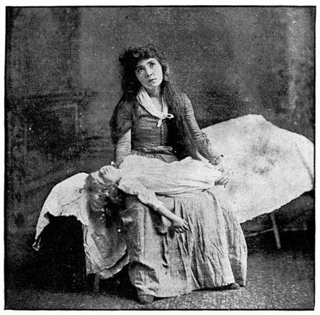 Mrs. Herne as Mary Miller. "Here was tragedy that appalled and fascinated like the great fact of living." "Drifting Apart." Act IV. See page 545.