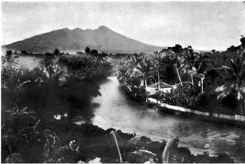 View of Mt. Salak from the Hotel Belle Vue