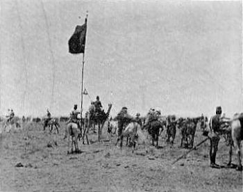 Khalifa's Captured Standard (Sirdar Extreme Left).