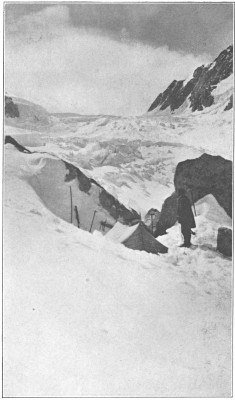 The Upper Basin reached at last. Our camp at the Parker Pass at 15,000 feet.