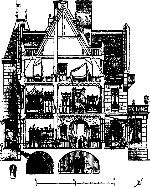 Fig. 46.—Coupe générale de la maison.