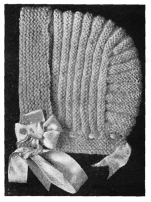 A Knitted Hood for Miss Dolly